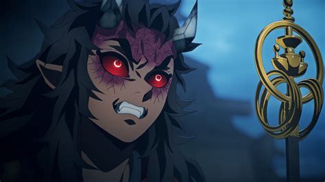 Wallpaper Kimetsu No Yaiba Glowing Eyes Demon Demon Face Anime