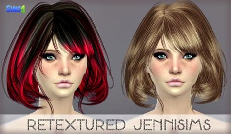 Jenni Sims Elasims Hairstyle Retextured Sims 4 Hairs