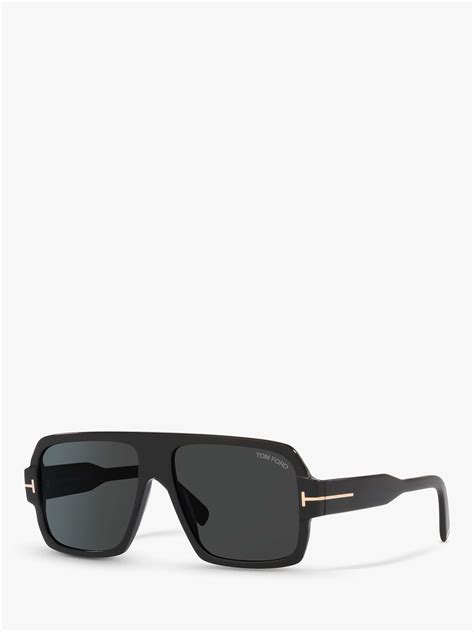 Tom Ford Ft0933 Mens Camden Square Sunglasses Shiny Blackgrey At John Lewis And Partners