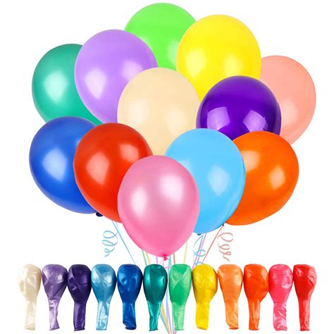 Buy Rubfac Balloons Assorted Color Inches Rainbow Latex Balloons Bright Color Party