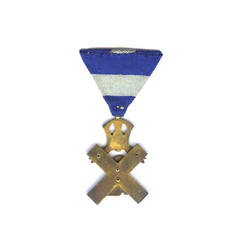 St Andrews Blue Cross Merit Decoration Breast Badge For War Wounded In