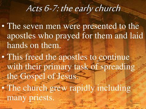 Ppt Acts 6 7 The Early Church Powerpoint Presentation Free Download