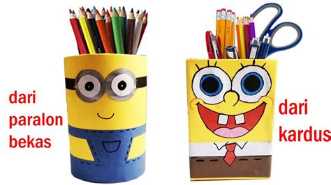 Cara Membuat Tempat Pensil Dari Kotak Kumpulan Tips