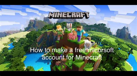 Jul 15, 2021 · on the minecraft game home screen, click sign in with a microsoft account. How to make a free Microsoft account for Minecraft - YouTube