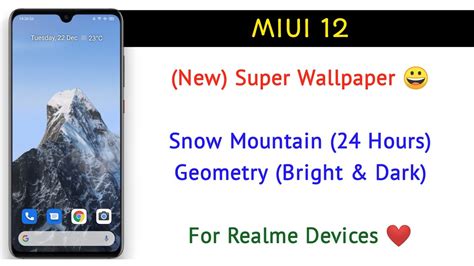 Miui 12 Snow Mountain Super Wallpaper Miui 12 Geometry Super
