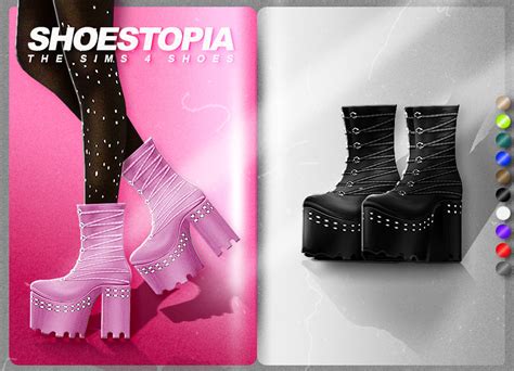 Dark Paradise Boots Shoestopia Shoes For The Shoestopia Sims