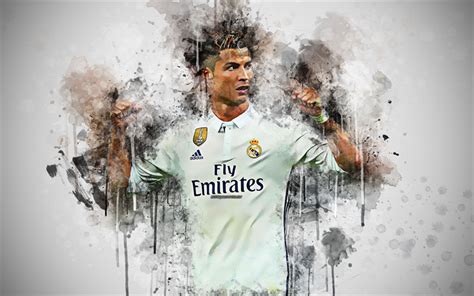 Download Wallpapers Cristiano Ronaldo 4k Portuguese Footballer Face