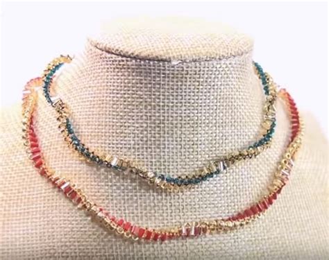 More Contemporary Bugle Beaded Jewelry Tutorials The Beading Gems