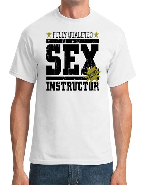 fashion 2019 cotton casual free shipping fully qualified sex instructor 80s t shirt sex
