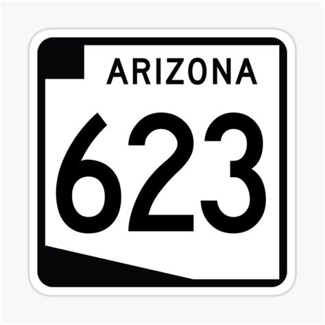 Arizona State Route 623 Area Code 623 Sticker For Sale By Srnac