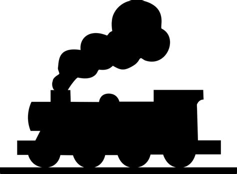 Download Locomotive Railroad Silhouette Royalty Free Vector Graphic