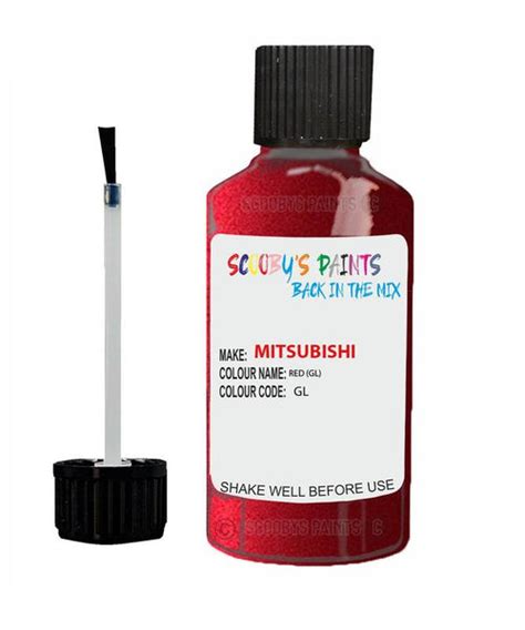 Mitsubishi Outlander Phev Red Code Gl Touch Up Paint Auto Car Paint Uk
