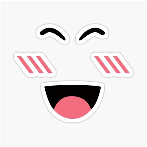 Roblox Super Super Fröhliches Gesicht Sticker Von Orsum Art Redbubble