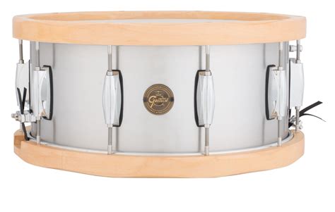 Gretsch Drums Gold Series S16514awh 65x14 Wood Hoop Aluminum Snare
