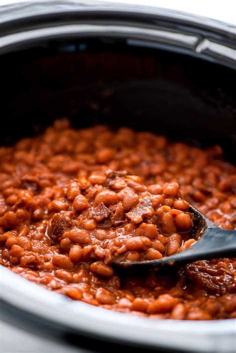 slow cooker baked beans recipe 5 garnish and glaze
