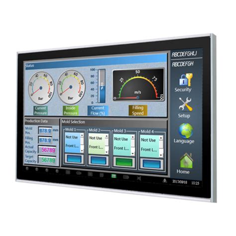 Secc Steel Ip54 Industrial Touch Monitor Arestech