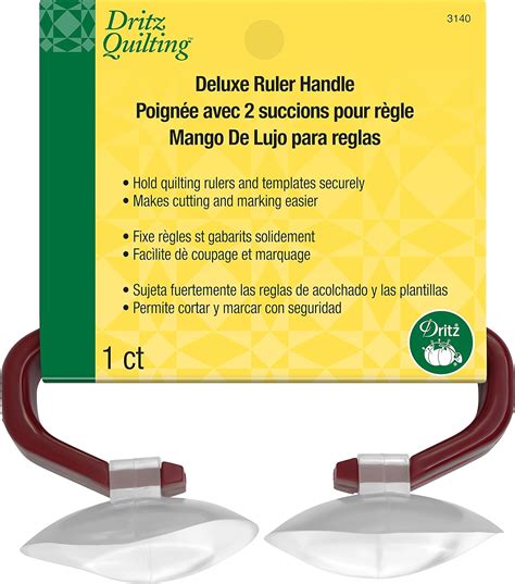Dritz Quilting Deluxe Ruler Handle Red