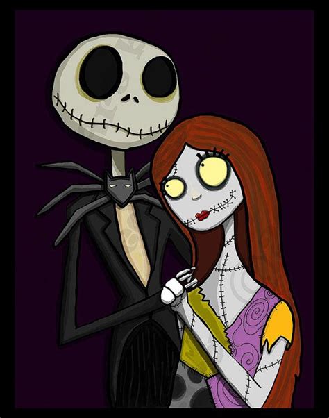 Jack And Sally Portrait Of Love Etsy Jack And Sally Nightmare
