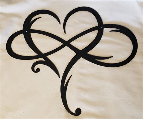 Infinity Heart Metal Sign Infinity Decor Heart Decor Metal | Etsy