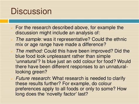 Discussion section of dissertations interprets research results and explains limitations of the study. Discussion section psychology research paper ...