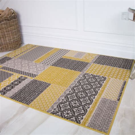 Ochre Mustard Yellow Gold Bright Large Area Rug Rugs For Living Room