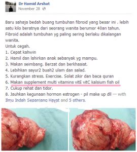 Cara Rawat Fibroid Pada Wanita Vitamin Cerdik By Coach Anah Ahmad