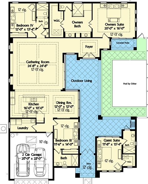 Florida House Plan with Wonderful Casita - 42834MJ ...