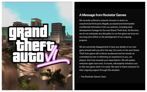 What Did Rockstar Say About Gta 6 Leaks