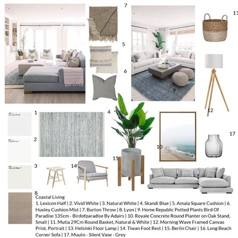 Coastal Living Interior Design Mood Board By Triciamaria Style Sourcebook