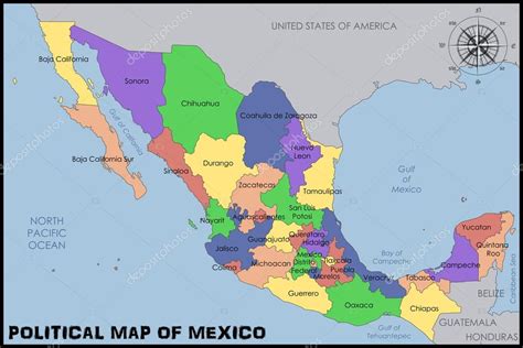 Mapa Político De México 2023