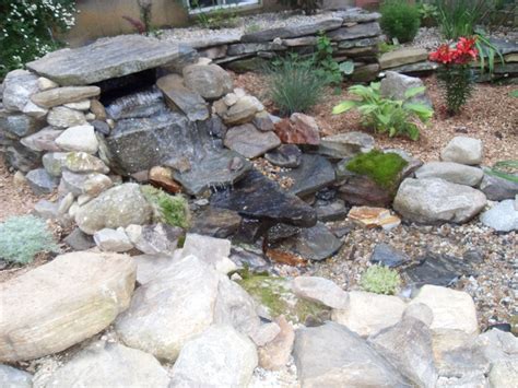 Waterfall Garden That Is Alongside My Driveway Flows Down Into Another