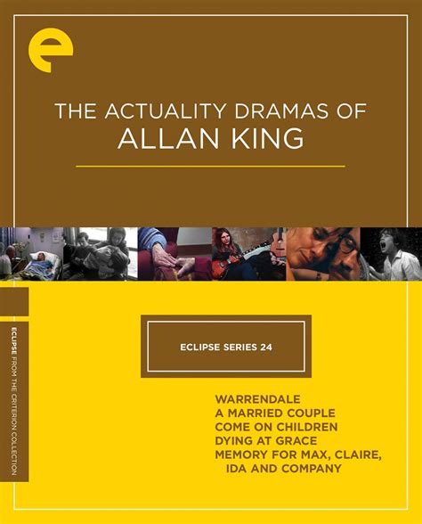 Senator alan ling sie kiong from sarawak, who last week accompanied the teenager and her father to formally lodge a police report, said: Eclipse Series 24: The Actuality Dramas of Allan King ...