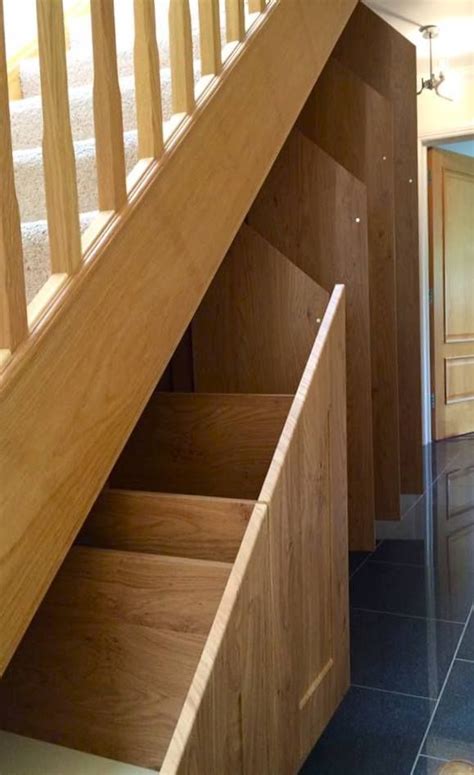 Under Stairs Fitted Storage Wood Effect Stairs Stair Storage Under