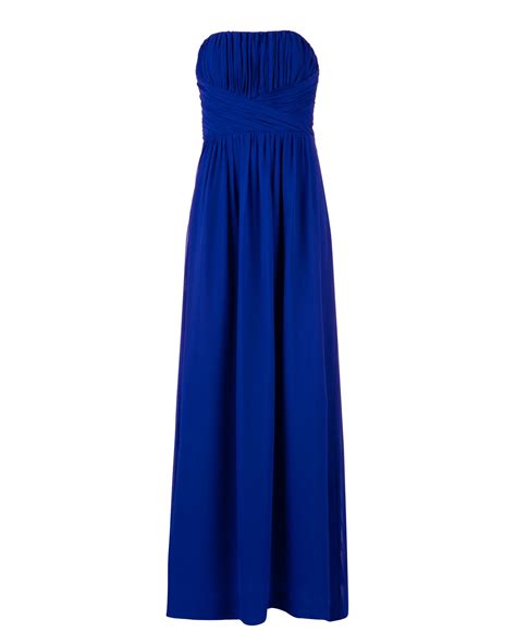 Ted Baker Ateka Pleated Bodice Maxi Dress In Blue Lyst