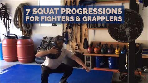 7 Squat Progressions For Fighters And Grapplers Squats Boxing