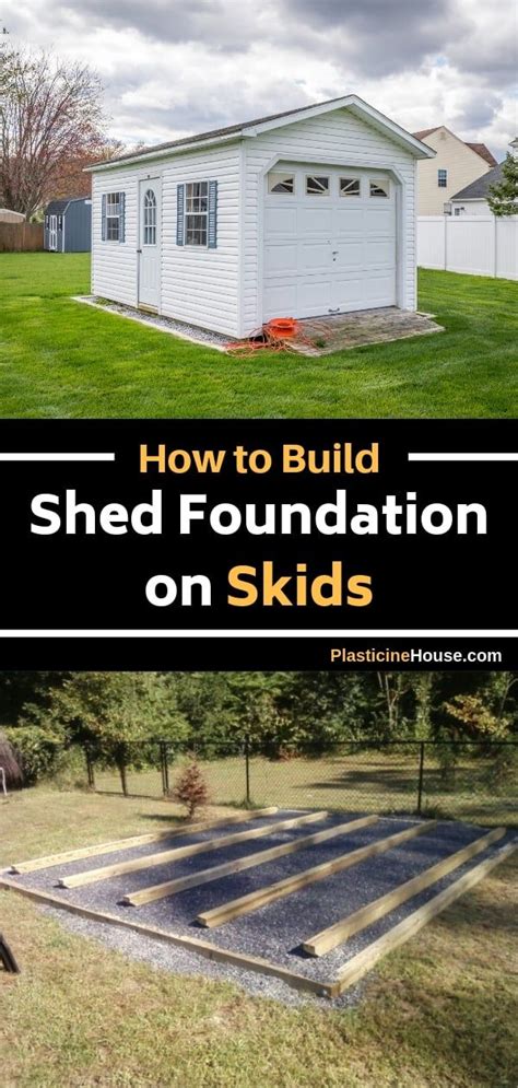 How To Build A Shed Foundation On Skids For Easy Mobility Backyard