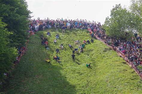 Photos As Annual Cheese Rolling Event Takes Place North Wales Live