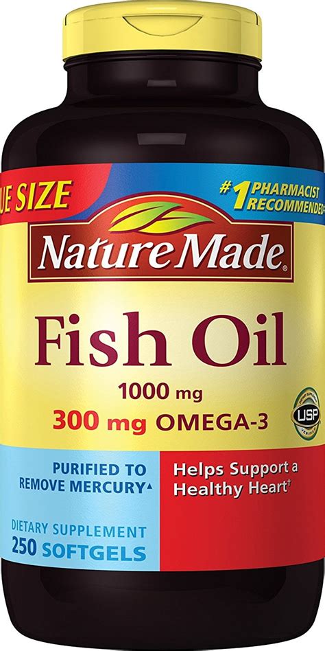 Nature Made 2659 Fish Oil 1000 Mg 250 Liquid Softgels