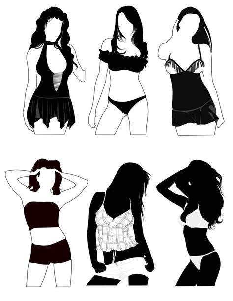 Desenhos Animados Sexy Woman Body Template Vetores De Hot Sex Picture