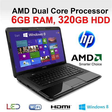 Hp Compaq Cq58 300sa Multimedia Laptop Amd Dual Core 6gb Ram 320gb Hdd
