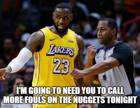 Lebron James And The Ref Imgflip