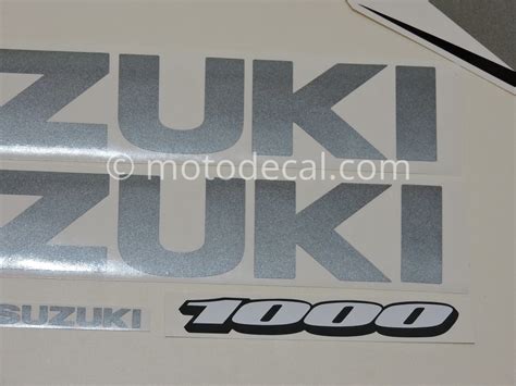 Suzuki Gsx R 1000 2008 White Decal Kit By Motodecalcom