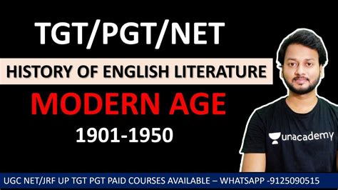 History Of English Literature Modern Age 1901 1950 Literature