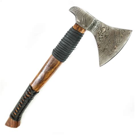 Viking Ax / Battle Ax-Handmade High Carbon Damascus Steel Ax / Axe - Battling Blades