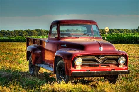 Old Ford Pick Up Truck At Sunset And Vine Long Island Style Babylon