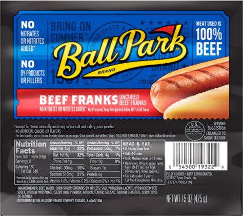 Ball Park Beef Franks 15 Oz Marianos