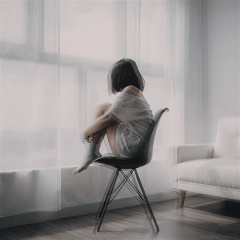 Sad Girl Image Sitting On A Chair Alone Download Free Images Srkh