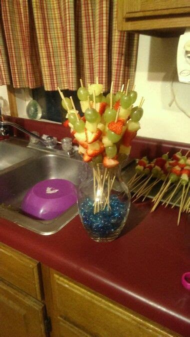 Good'n'fun triple flavored kabobs rawhide chews for dogs*. Fruit kabobs!! | Fruit kabobs, Decor, Table decorations