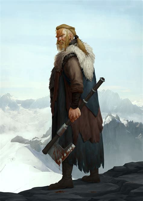 Artstation Viking Fabrice Leger Viking Character Fantasy