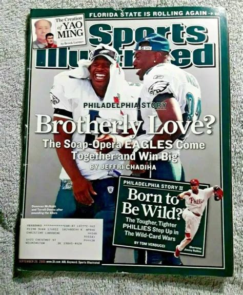 Sports Illustrated September 26 2005 Donovan Mcnabb Terrell Owens